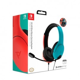 Headset PDP LVL40 NSW Alámbrico Rojo azul