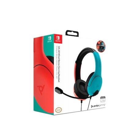 Headset PDP LVL40 NSW Alámbrico Rojo azul