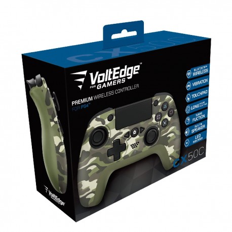 Control PS4 Voltedge CX50 Inalámbrico Camuflaje Verde