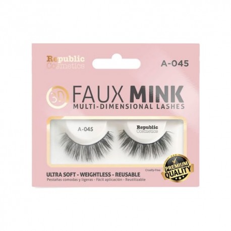 3D FAUX MINK one pair PFM-06