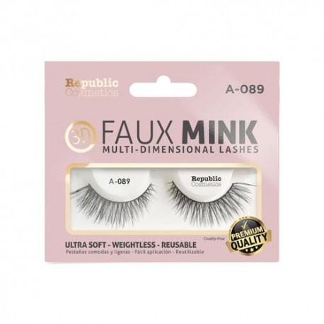 3D FAUX MINK one pair PFM-10