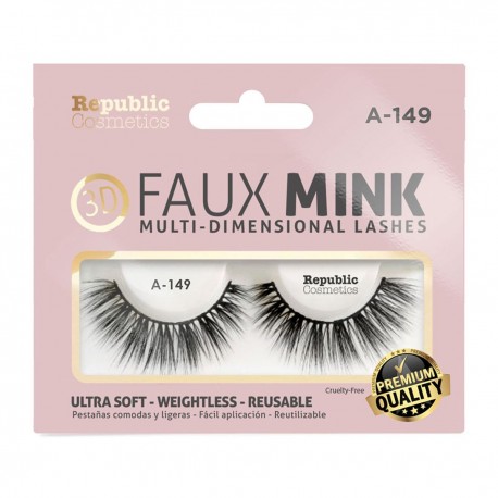 3D FAUX MINK one pair PFM-16