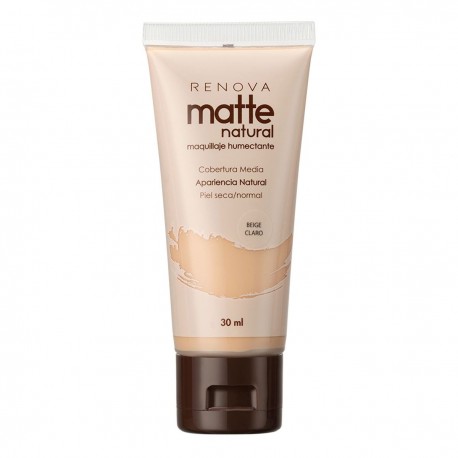 Renova Base de Maquillaje Líquido Matte Natural Beige Claro