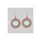 Aretes otomi tricolor mexicano n0001