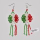 Aretes otomi tricolor mexicano n0002