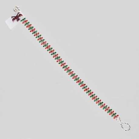Pulsera otomi tricolor mexicano n04