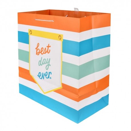 Bolsa Envoltura Con Lineas Horizontales