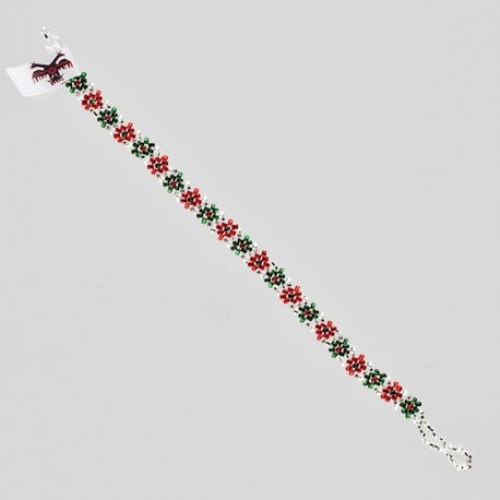 Pulsera otomi tricolor mexicano n011