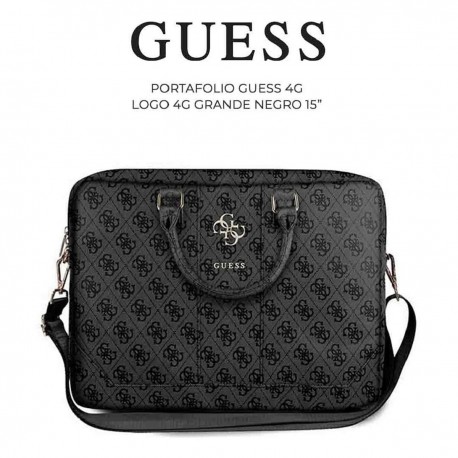 Portafolio Guess 15'color negro