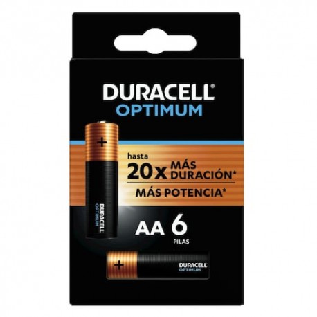 Pila Duracell Optimum AA 6 Pz