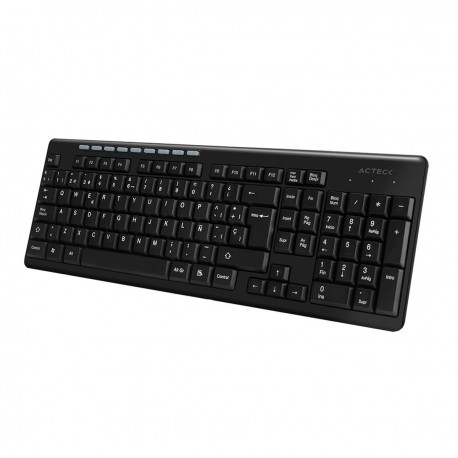 Teclado usb portátil negro Acteck