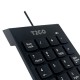 Teclado numérico alámbrico color negro