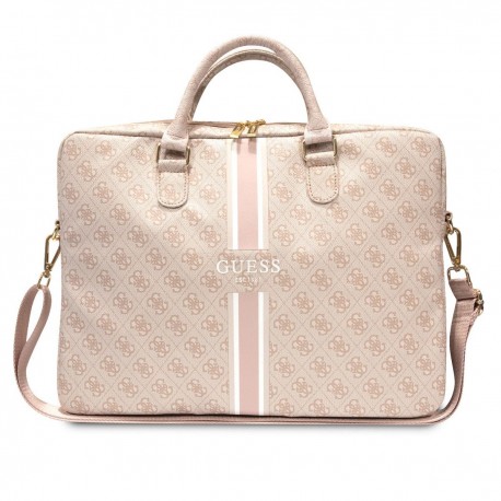 Portalaptop Guess stripes rosa 16'