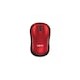 Logitech mouse inalámbrico M185 - negro/rojo