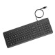 Teclado alámbrico HP 150 color negro