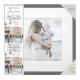 Portaretrato Gallery Frames 12x12 a 8x8 set de tres marcos gris