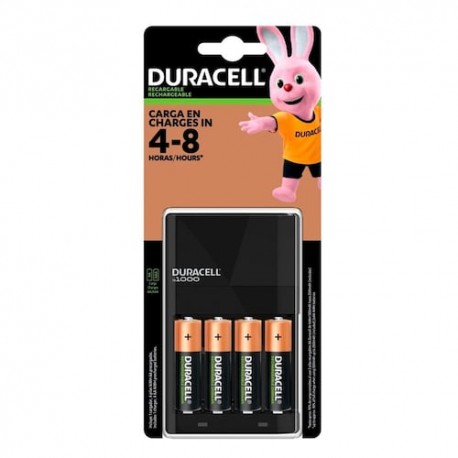 Cargador Duracell C/4 AA