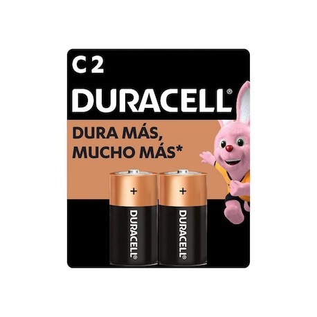 Pila tipo C alcalina 2 piezas Duracell