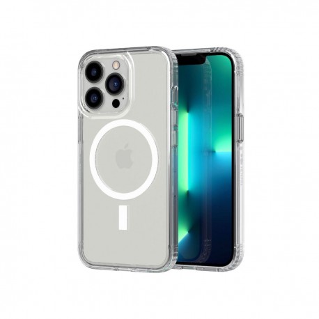 Tech21 Funda Evo Clear con MagSafe para iPhone 13 Pro - Transparente