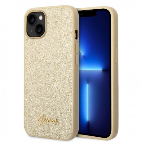Funda Iphone 14 Plus Flakes dorada