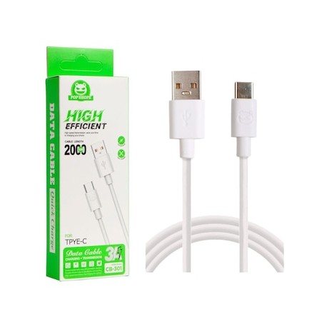 Cable tipo C 2m alta eficiencia