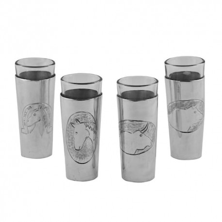 Set de tequileros 70 gramos - plata ley .925