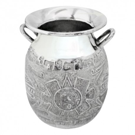 Jarrón escudo Sanborns plata ,925