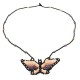 Collar mariposa chaquira multicolor