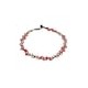 Collar hojitas chaquira turquesa