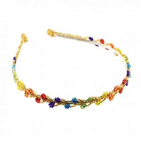 Diadema multicolores chaquira