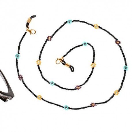 Portalentes chaquira naranja