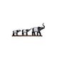 Figura elefante negro/plata