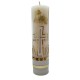 Cirio pascual dorado y blanco 21 cm