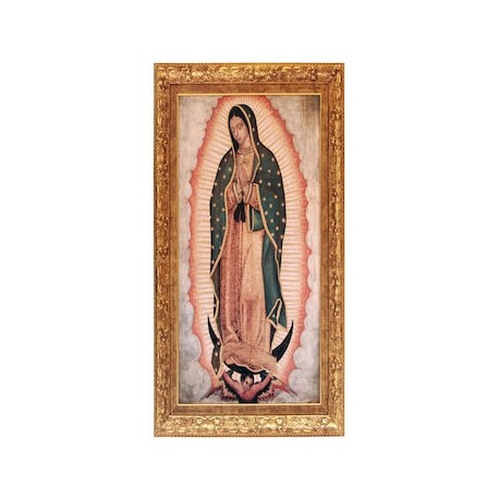 Cuadro de la Virgen de Guadalupe de 58.3x40.9 cm