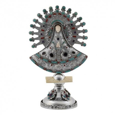 Virgen Tehuana mediana 375 gramos - plata ley .925