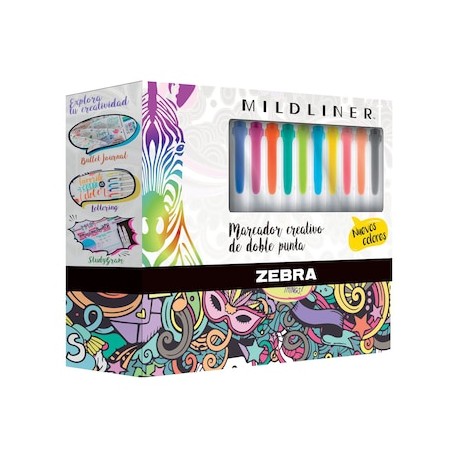 Mildliner marcador creativo Zebra estuche con 25 marcadores