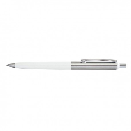 Bolígrafo retráctil Half Stain blanco tinta negra 0.8mm