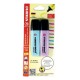 Marcatexto STABILO Boss color pastel lila y turquesa