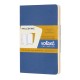 Set 2 Libretas Bolsillo Amarillo Ambar Azul Hoja Blanca Pasta Suave
