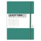 Cuaderno mediano rayada esmeralda