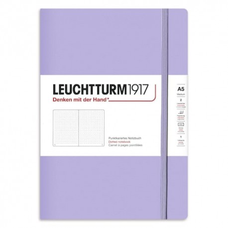 Cuaderno mediano punteado lila