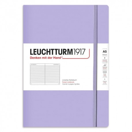 Cuaderno mediano rayado lila