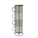 Home Nature 4 tazas apilables gris y blanco