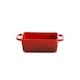 Appleton 12oz mini refractario de ceramica color rojo degradado