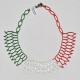 Collar otomi tricolor mexicano n3