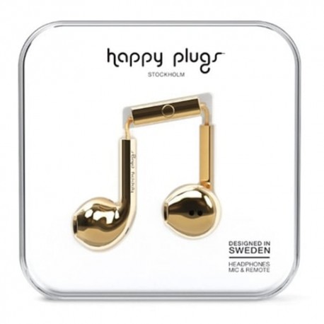 Audífonos Happy Plugs Earbud+ Dorado