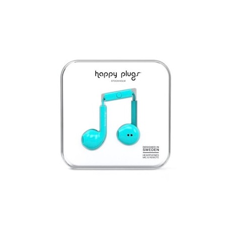 Audífonos Happy Plugs Earbud+ Turquesa