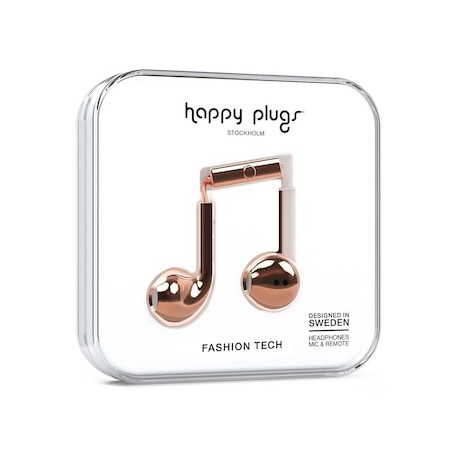 Audífonos Happy Plugs Earbud+ Color Oro Rosa