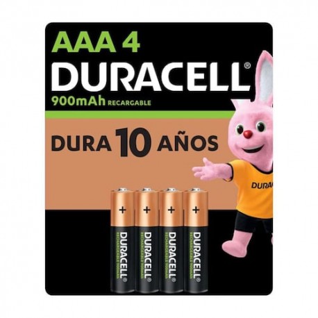 Pila Duracell Recargable AAA 4 Pz