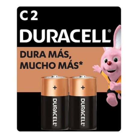 Pila tipo C alcalina 2 piezas Duracell